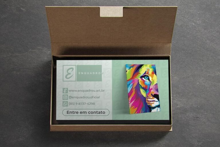 Cartão Enquadrou Verso