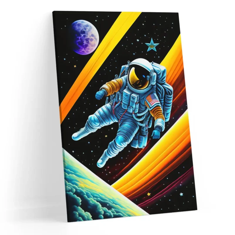 Astronauta no Espaço - Quadro Decorativo