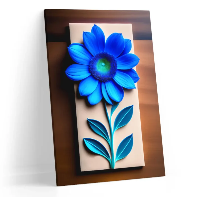 Girassol Azul - Quadro Decorativo