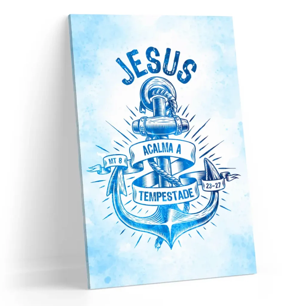 Jesus acalma a tempestade - Quadro Decorativo