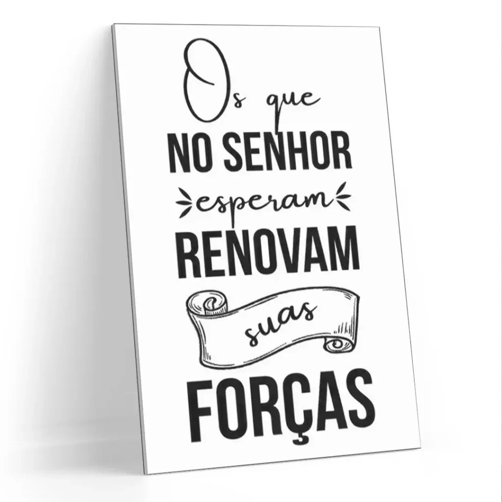 Quadro Decorativo Os que Esperam no Senhor