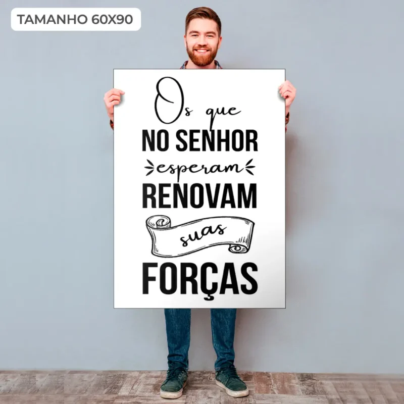 Quadro Decorativo Os que Esperam no Senhor