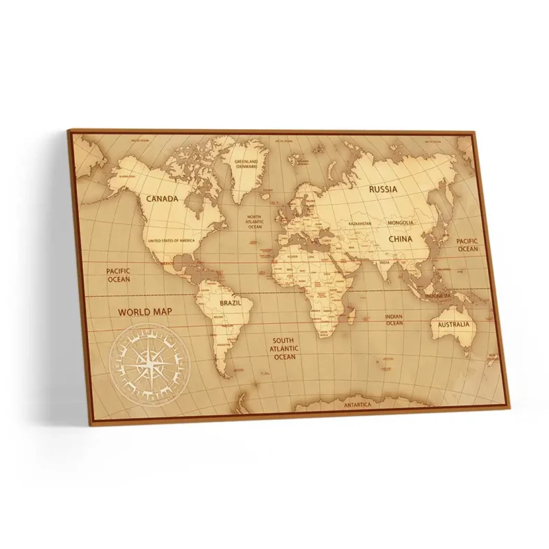 Quadro Mapa Mundi