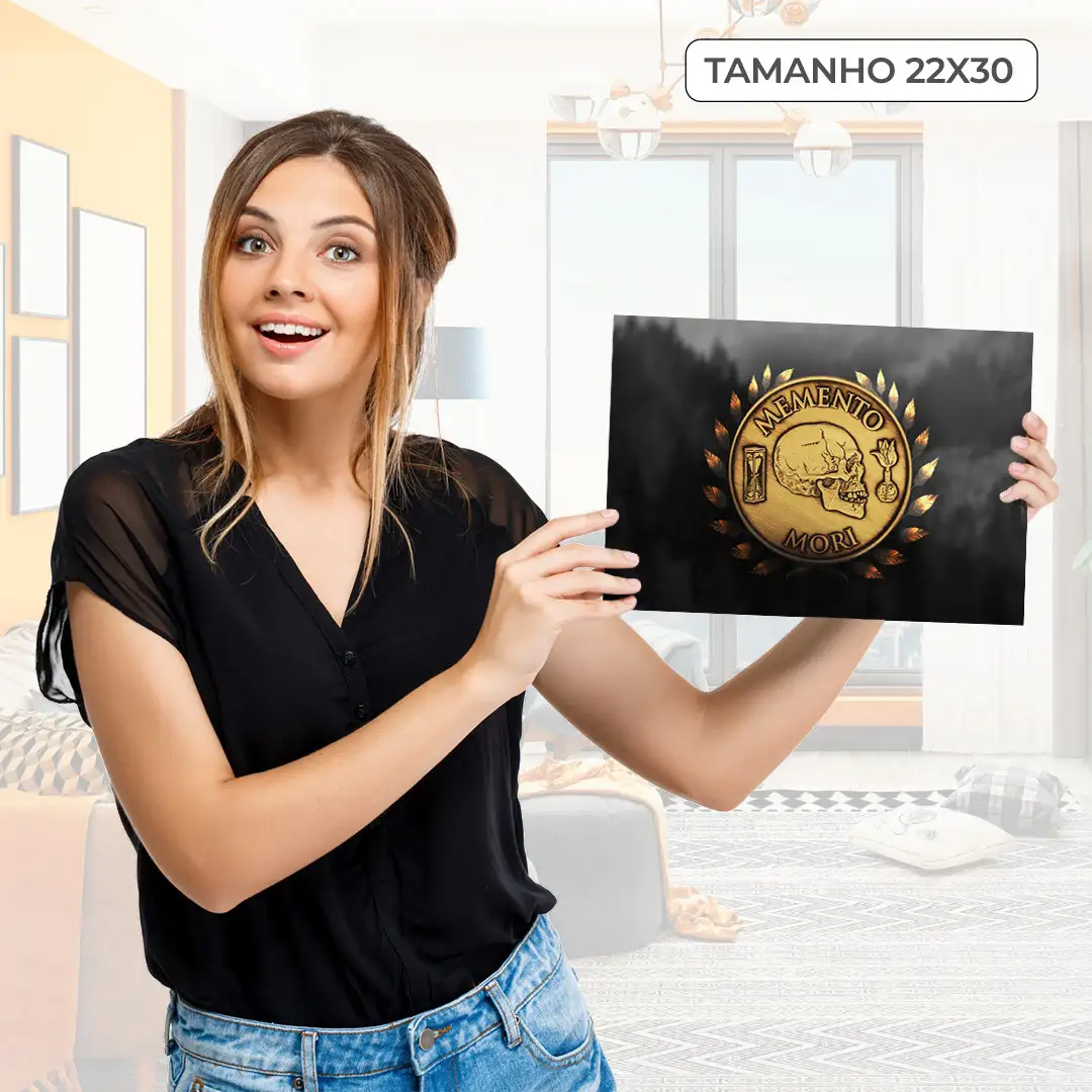Quadro Decorativo Moeda Memento Mori