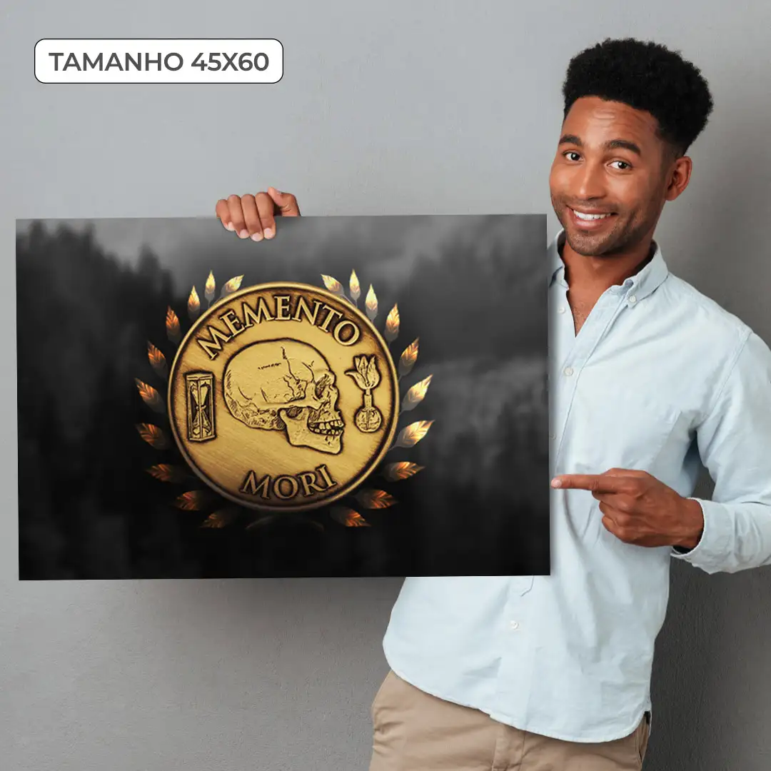 Quadro Decorativo Moeda Memento Mori