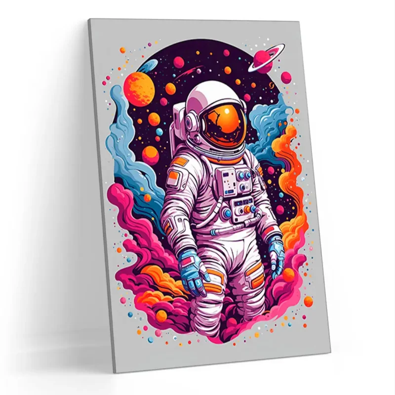 Quadro Decorativo Astronauta Colors