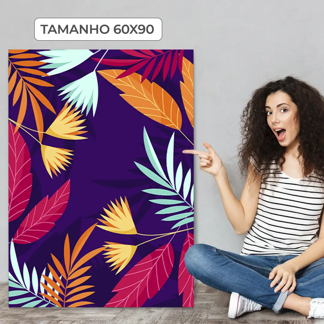 Quadro Decorativo Purple Flowers - Imagem 5