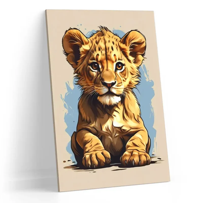 Quadro Leão Baby Infantil