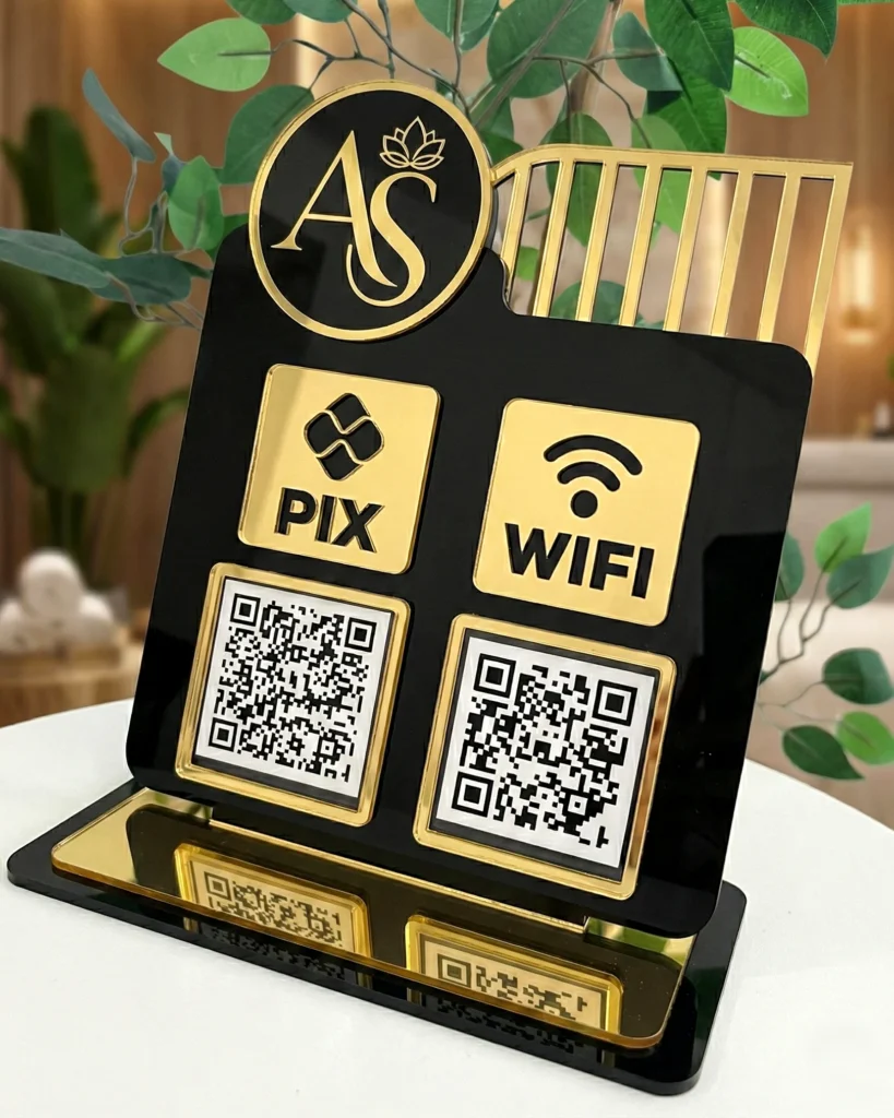 plaquinha de pix e Wifi